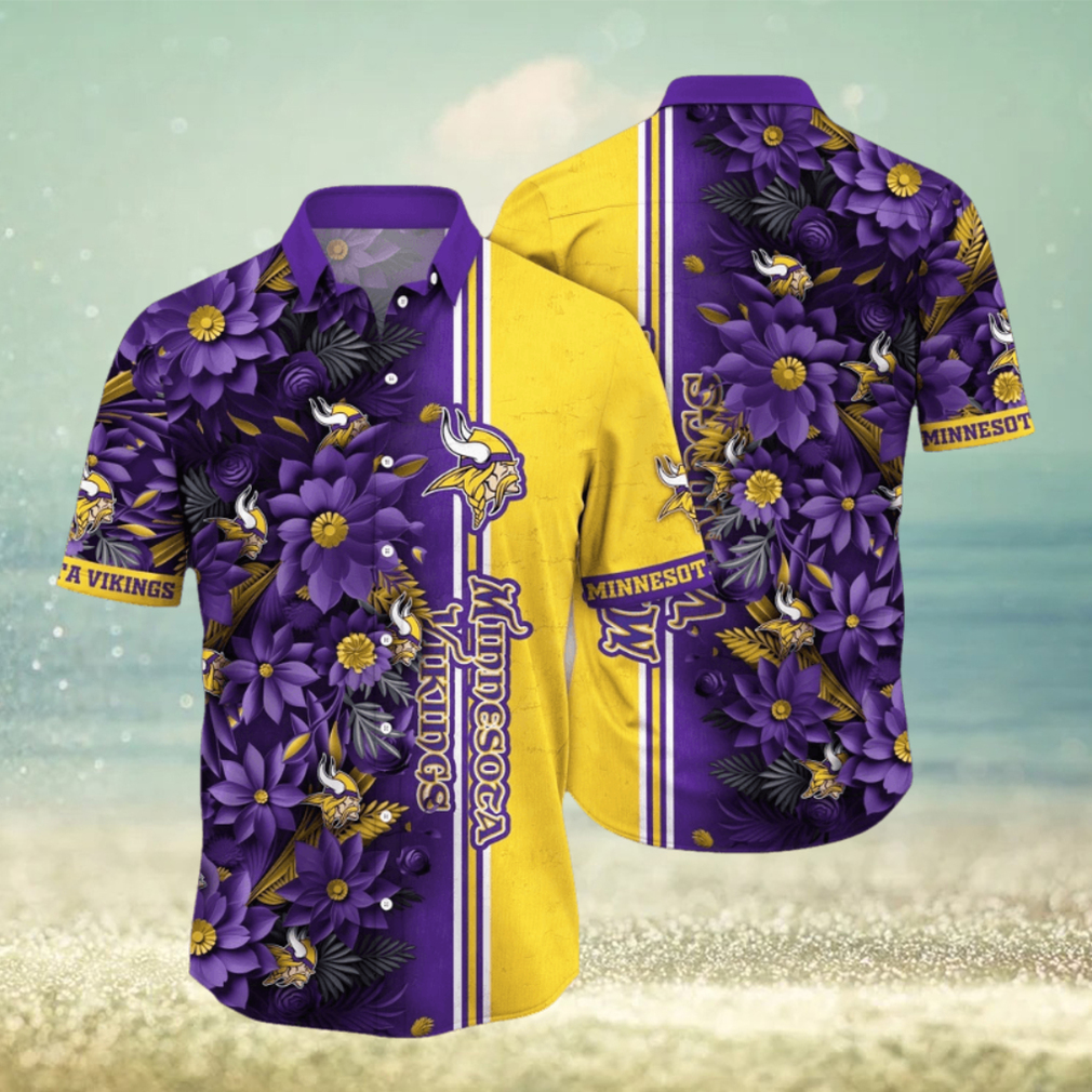 NFL Minnesota Vikings Hawaii Shirt Flower Tropical Vibes In Shirts NFL Minnesota Vikings Hawaii Shirt Flower Tropical Vibes In Shirts