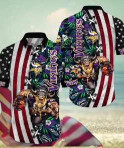 NFL Minnesota Vikings Hawaii Shirt Mascot Aloha Summer Shirt