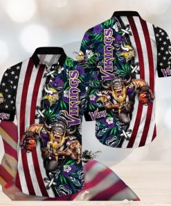 NFL Minnesota Vikings Hawaii Shirt Mascot Aloha Summer Shirt