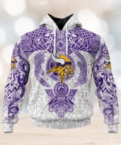 NFL Minnesota Vikings Norse Viking Symbols 3D Hoodie