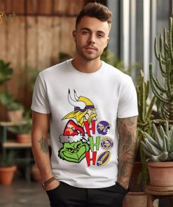 NFL Minnesota Vikings football Grinch ho ho ho helmet logo shirt, hoodie, sweater, long sleeve and tank top NFL Minnesota Vikings football Grinch ho ho ho helmet logo shirt