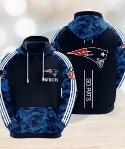 NFL New England Patriots Blue Camo Pullover Hoodie