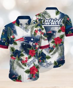 NFL New England Patriots Hawaii Shirt Flower Trendy Floral Tops