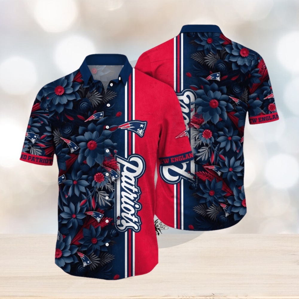 NFL New England Patriots Hawaii Shirt Flower Tropical Vibes In Shirts NFL New England Patriots Hawaii Shirt Flower Tropical Vibes In Shirts