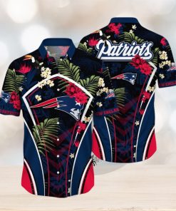 NFL New England Patriots Hawaii Shirt Flower Vibrant Beachy Shirts