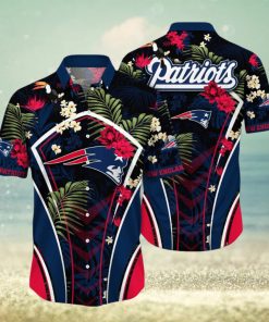 NFL New England Patriots Hawaii Shirt Flower Vibrant Beachy Shirts