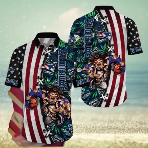 NFL New England Patriots Hawaii Shirt Mascot Aloha Summer Shirt