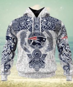 NFL New England Patriots Norse Viking Symbols 3D Hoodie