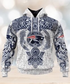 NFL New England Patriots Norse Viking Symbols 3D Hoodie