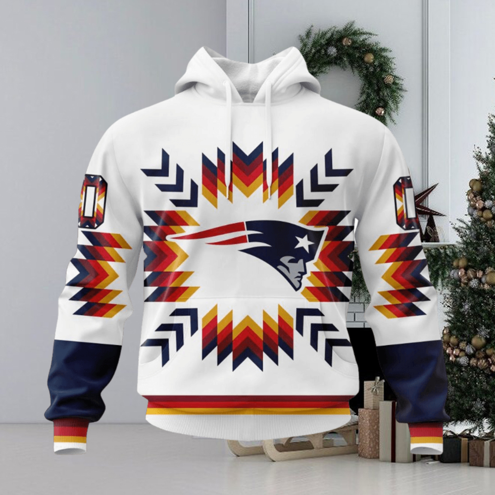 NFL New England Patriots Special Design With Native Pattern Hoodie NFL New England Patriots Special Design With Native Pattern Hoodie