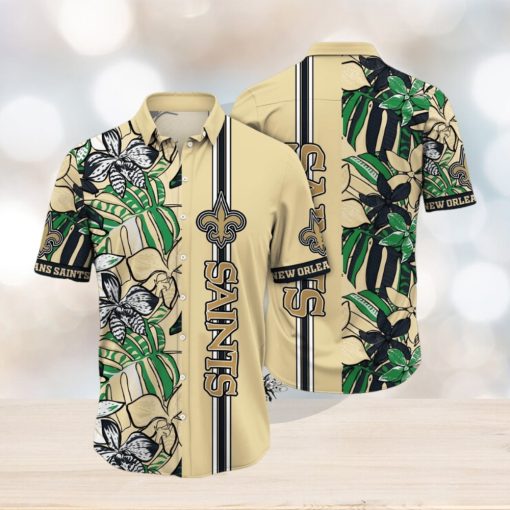 NFL New Orleans Saints Hawaii Shirt Flower Chic Aloha Fashion