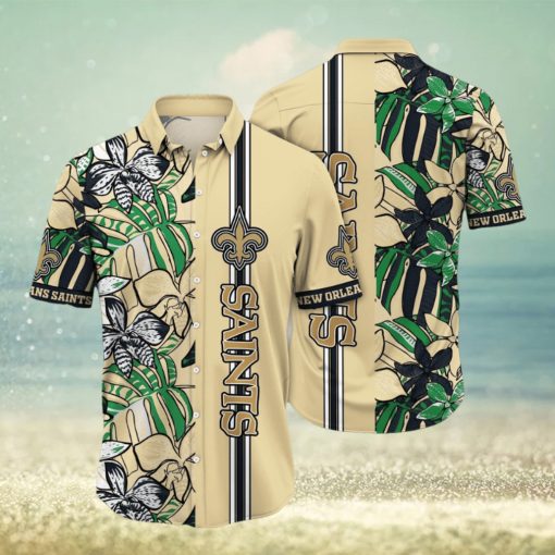 NFL New Orleans Saints Hawaii Shirt Flower Chic Aloha Fashion