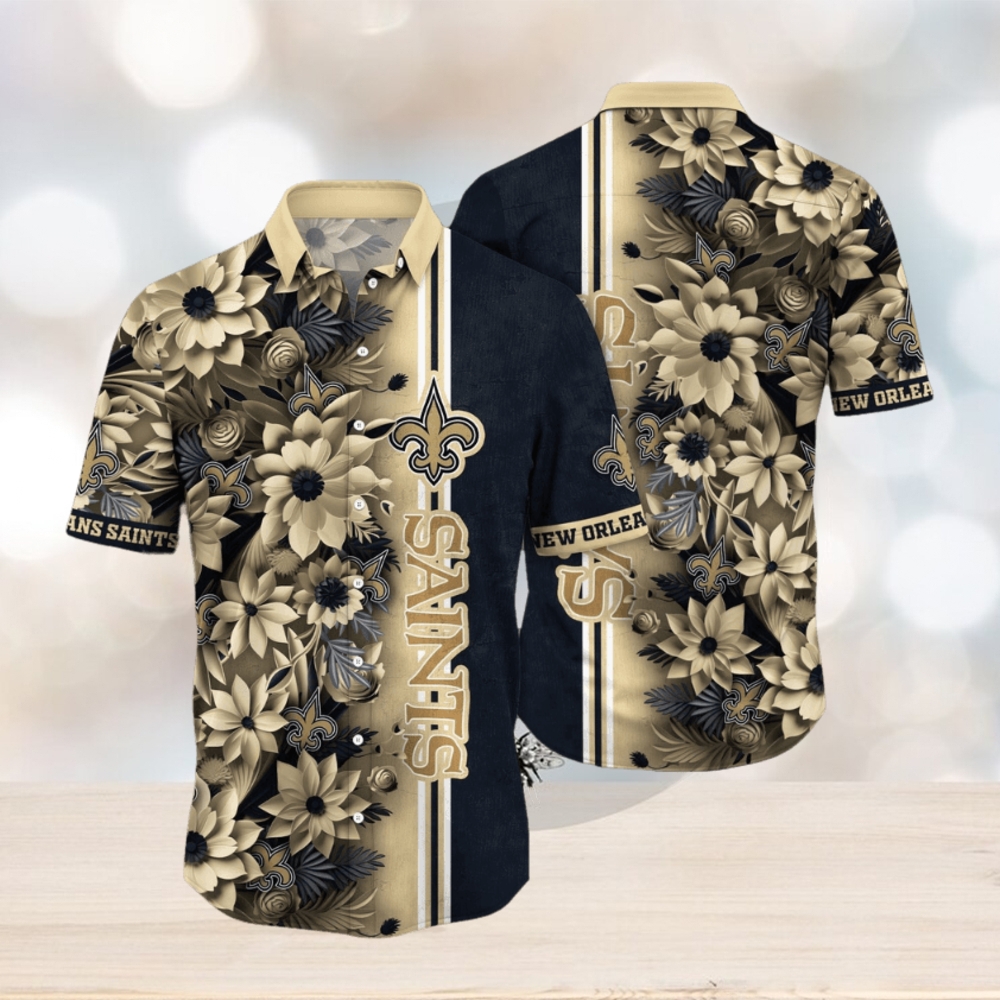 NFL New Orleans Saints Hawaii Shirt Flower Tropical Vibes In Shirts NFL New Orleans Saints Hawaii Shirt Flower Tropical Vibes In Shirts