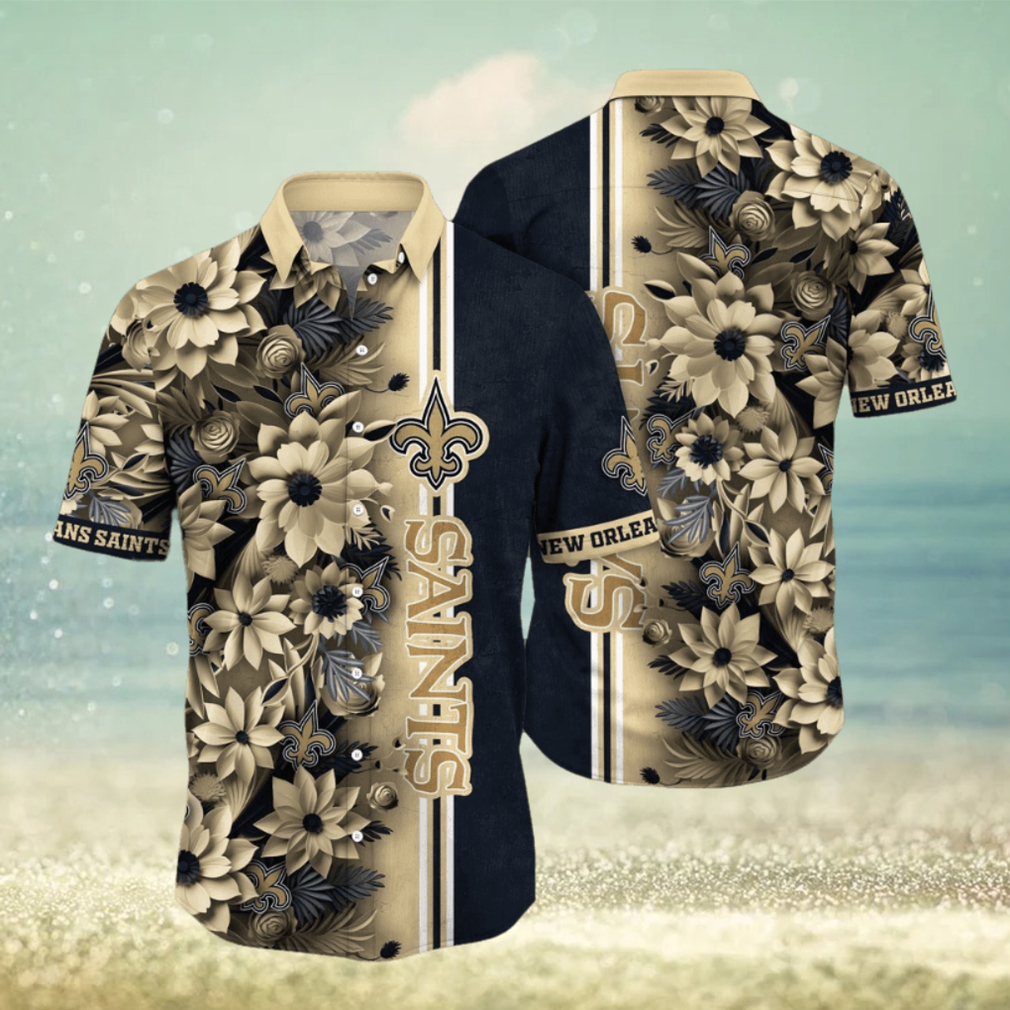 NFL New Orleans Saints Hawaii Shirt Flower Tropical Vibes In Shirts NFL New Orleans Saints Hawaii Shirt Flower Tropical Vibes In Shirts