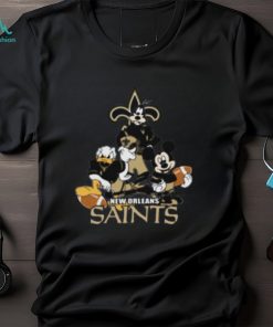 NFL New Orleans Saints Mickey Mouse Donald Duck Goofy Football Shirt T Shirt