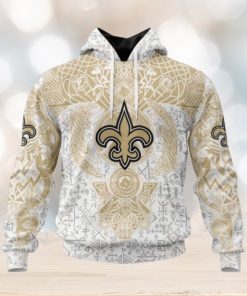 NFL New Orleans Saints Norse Viking Symbols 3D Hoodie