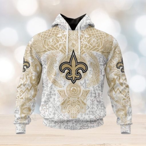 NFL New Orleans Saints Norse Viking Symbols 3D Hoodie