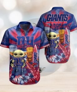 NFL New York Giants Baby Yoda Hawaiian Shirt