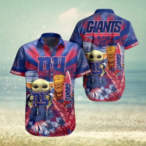 NFL New York Giants Baby Yoda Hawaiian Shirt