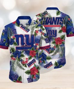 NFL New York Giants Hawaii Shirt Flower Trendy Floral Tops