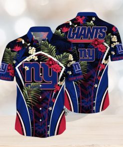 NFL New York Giants Hawaii Shirt Flower Vibrant Beachy Shirts