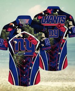 NFL New York Giants Hawaii Shirt Flower Vibrant Beachy Shirts