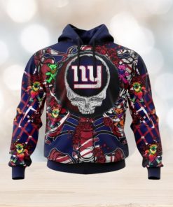 NFL New York Giants Mix Grateful Dead, Personalized Name & Number Specialized Concepts Kits 3D Hoodie