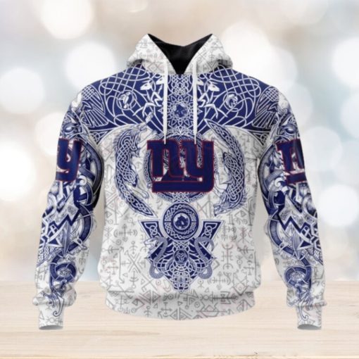 NFL New York Giants Norse Viking Symbols 3D Hoodie