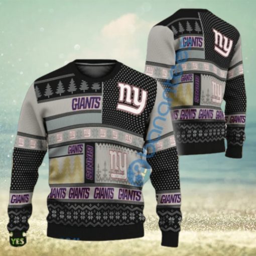 NFL New York Giants Slogan Design Ugly Christmas Sweater