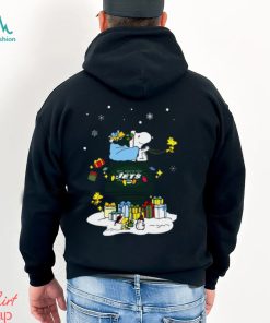 NFL New York Jets Football Team Santa Snoopy Wish You A Merry T Shirt