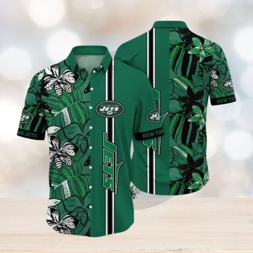 NFL New York Jets Hawaii Shirt Flower Chic Aloha Fashion