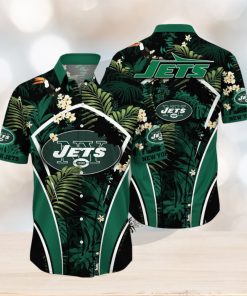 NFL New York Jets Hawaii Shirt Flower Vibrant Beachy Shirts