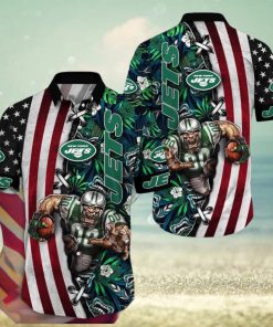 NFL New York Jets Hawaii Shirt Mascot Aloha Summer Shirt