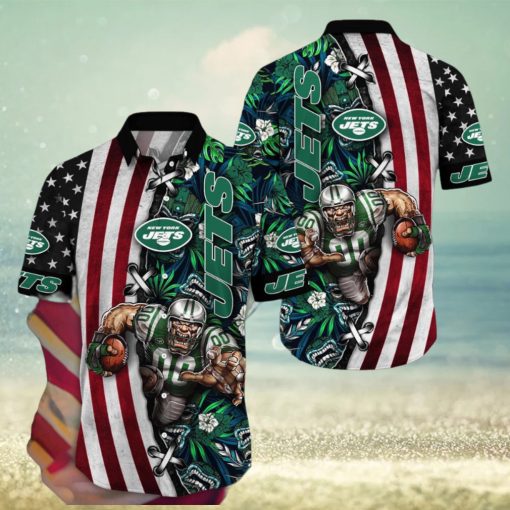 NFL New York Jets Hawaii Shirt Mascot Aloha Summer Shirt