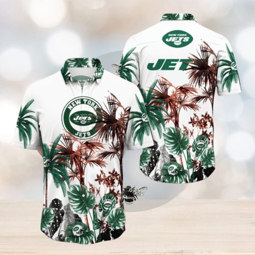 NFL New York Jets Hawaii Shirt Palm Tree Aloha Shirt For Fans