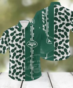 NFL New York Jets Pineapple Pattern Hawaiian Shirt Unisex