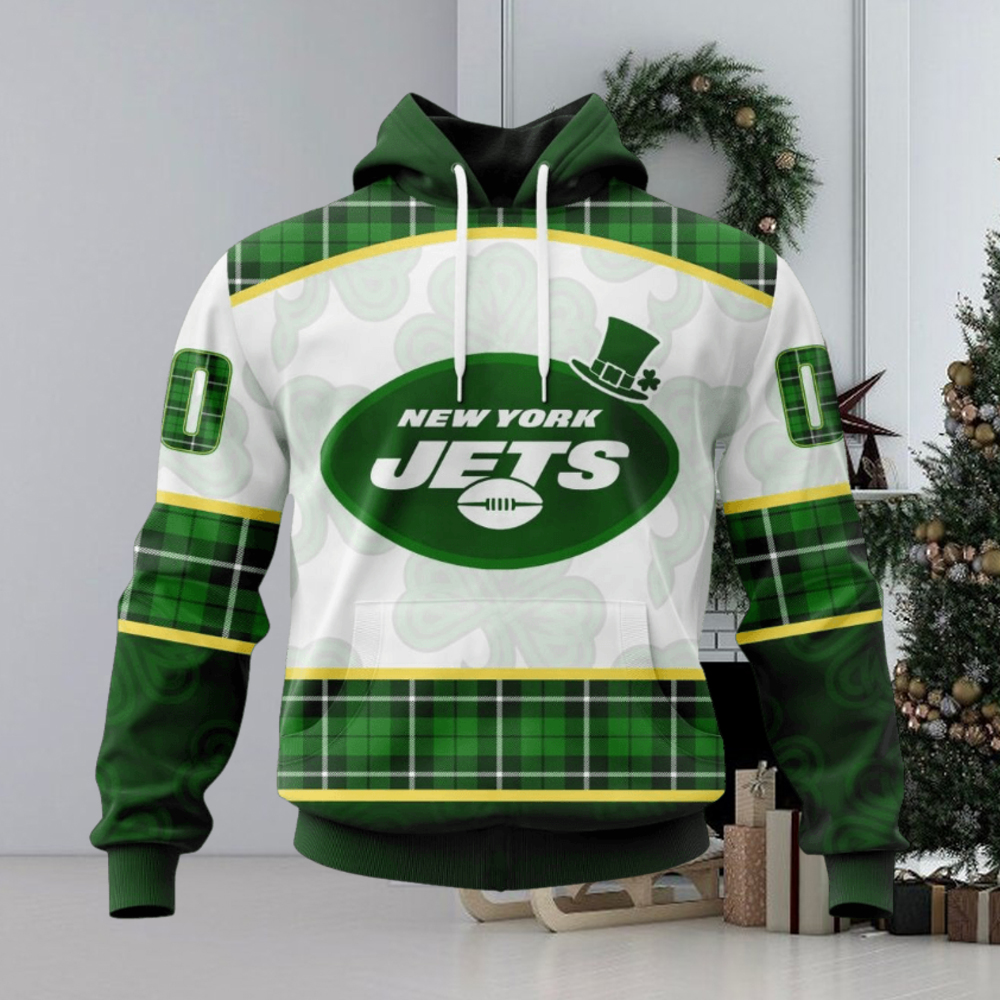 NFL New York Jets Special Design For St. Patrick Day Hoodie NFL New York Jets Special Design For St. Patrick Day Hoodie