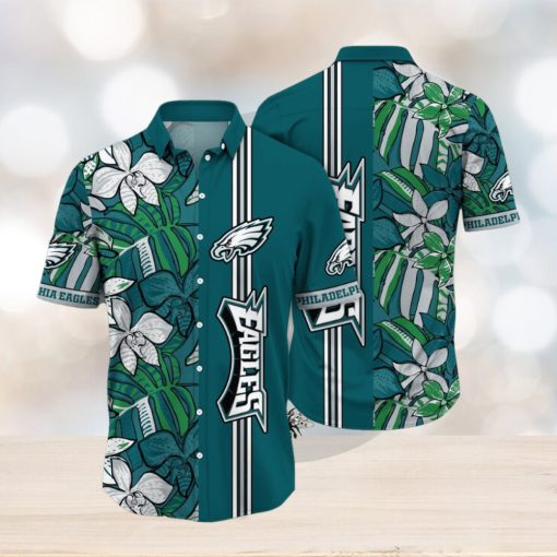 NFL Philadelphia Eagles Hawaii Shirt Flower Chic Aloha Fashion