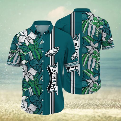 NFL Philadelphia Eagles Hawaii Shirt Flower Chic Aloha Fashion