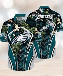 NFL Philadelphia Eagles Hawaii Shirt Flower Vibrant Beachy Shirts