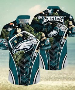 NFL Philadelphia Eagles Hawaii Shirt Flower Vibrant Beachy Shirts