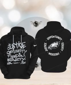 NFL Philadelphia Eagles Justice Opportunity Equity Freedom Hoodie, hoodie, sweater, long sleeve and tank top NFL Philadelphia Eagles Justice Opportunity Equity Freedom Hoodie