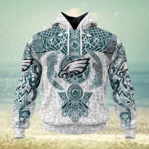 NFL Philadelphia Eagles Norse Viking Symbols 3D Hoodie