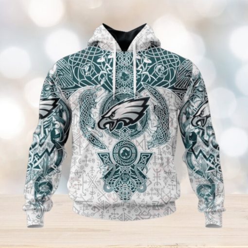 NFL Philadelphia Eagles Norse Viking Symbols 3D Hoodie