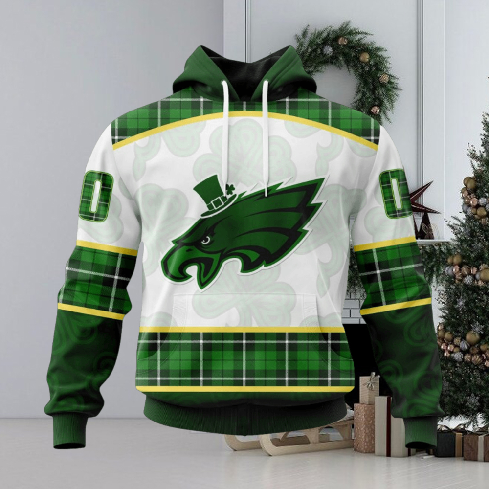 NFL Philadelphia Eagles Special Design For St. Patrick Day Hoodie NFL Philadelphia Eagles Special Design For St. Patrick Day Hoodie