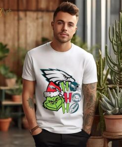 NFL Philadelphia Eagles football Grinch ho ho ho helmet logo shirt, hoodie, sweater, long sleeve and tank top NFL Philadelphia Eagles football Grinch ho ho ho helmet logo shirt