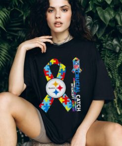 NFL Pittsburgh Steelers Crucial Catch Intercept Autism Shirt
