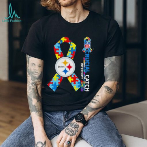 NFL Pittsburgh Steelers Crucial Catch Intercept Autism Shirt