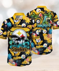 NFL Pittsburgh Steelers Hawaii Shirt Flower Relaxed Island Wear