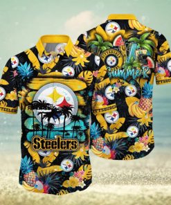 NFL Pittsburgh Steelers Hawaii Shirt Flower Relaxed Island Wear